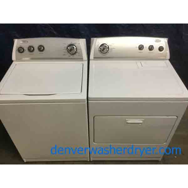Direct-Drive Whirlpool Laundry Set, Electric, Super Capacity, 1-Year Warranty!