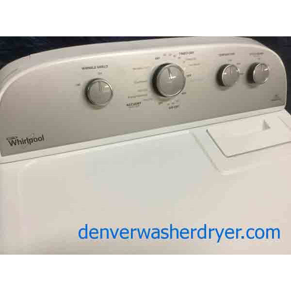 Newer Whirlpool Washer, Electric HE Dryer w/Steam, 1-Year Warranty!