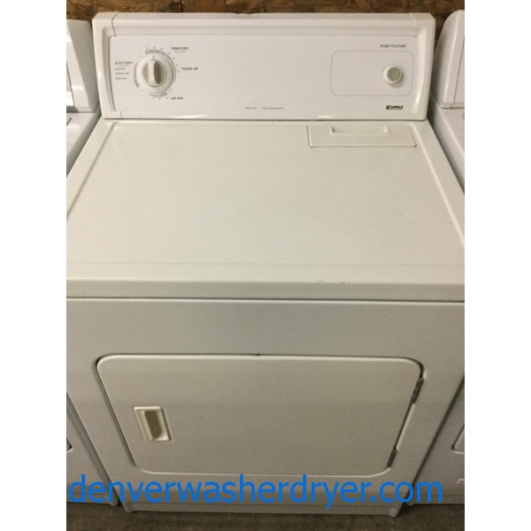 XL Capacity Kenmore (Whirlpool) Electric Dryer, “Flat Back,” Heavy-Duty, Quality Refurbished, 1-Year Warranty!