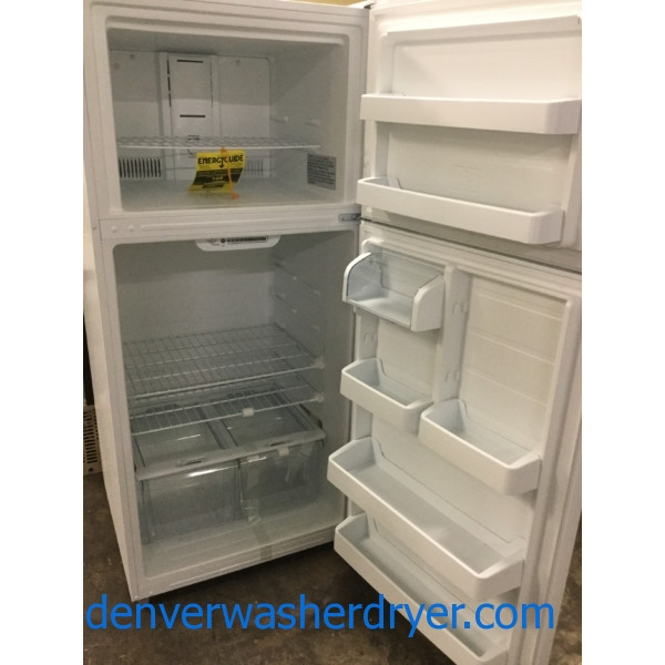 BRAND-NEW White 30″ Insignia (LG) Top-Freezer Refrigerator, 1-Year Warranty