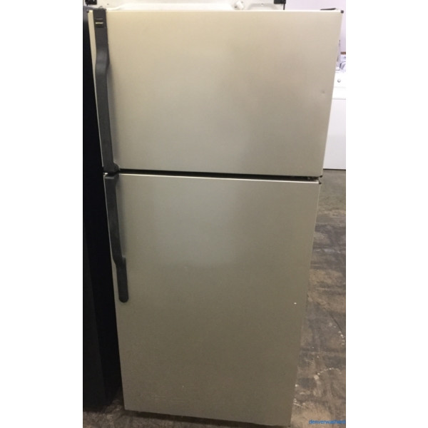 Hotpoint (GE) Smudge-Proof Stainless Top-Mount Refrigerator, 17 cu. ft., Works Great, 1-Year Warranty!