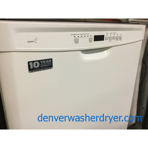 NEW! Maytag 24″ Built-In Dishwasher, White, Front-Control, Stainless Tub, Works Great! 1-Year Warranty