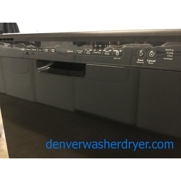 Brand Spankin’ New Whirlpool Dishwasher, Black, Plastic Tub, Front-Control, Perfectly Working, 1-Year Warranty!