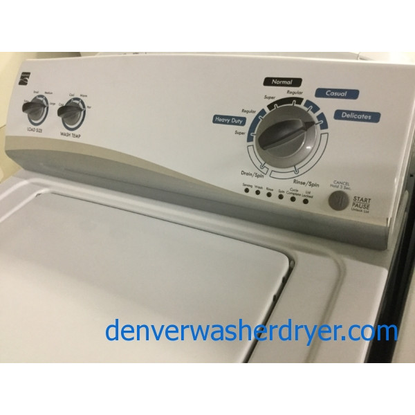 Kenmore Laundry Pair, Full-Sized Washer, Electric Dryer, Quality Refurbished, 1-Year Warranty