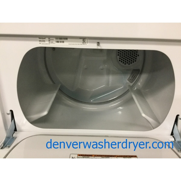 Wonderful Whirlpool Washer Dryer Set, Full-Sized Washer w/Agitator, Electric Steam Dryer, Quality Refurbished, 1-Year Warranty!