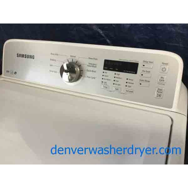 Eco-Friendly, HE Samsung Washer & Steam Dryer Set