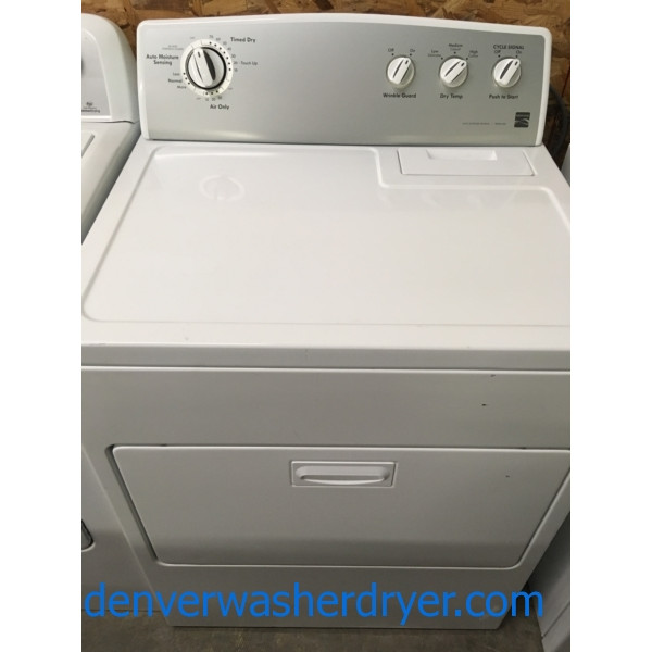 Superb Kenmore Electric Dryer, 29″ Wide, 7 Cu. Ft., Clean, Hot, Ready To Rock Your Socks, 30-Day Warranty