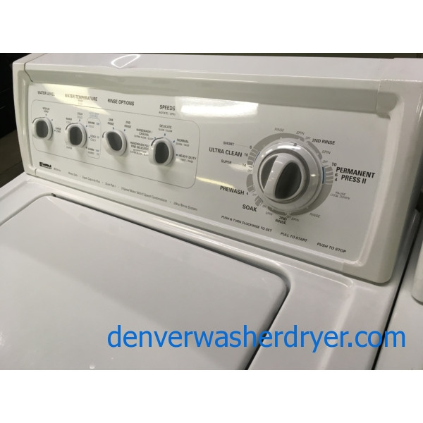 Heavy-Duty Direct-Drive Washer, Electric Dryer, Kenmore 90 Series Set, Built-To-Last, Quality Refurbished, 1-Year Warranty!