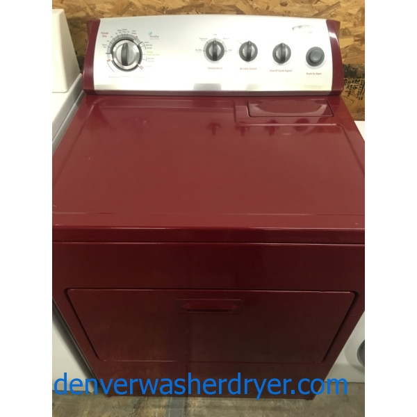 Red Hot Whirlpool Dryer, 220V, 29″