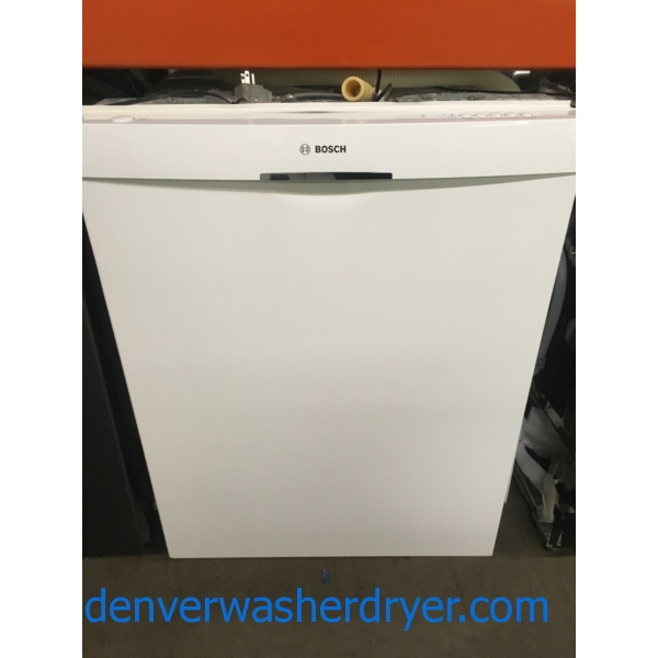 NEW! Bosch 500 Series 24″ Recessed Handle Dishwasher, White