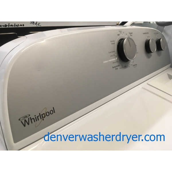 Nice Whirlpool Dryer, 220V, 29″ Wide, Wrinkle Shield, Capacity 7.0 Cu.Ft., Quality Refurbished, 1-Year Warranty!