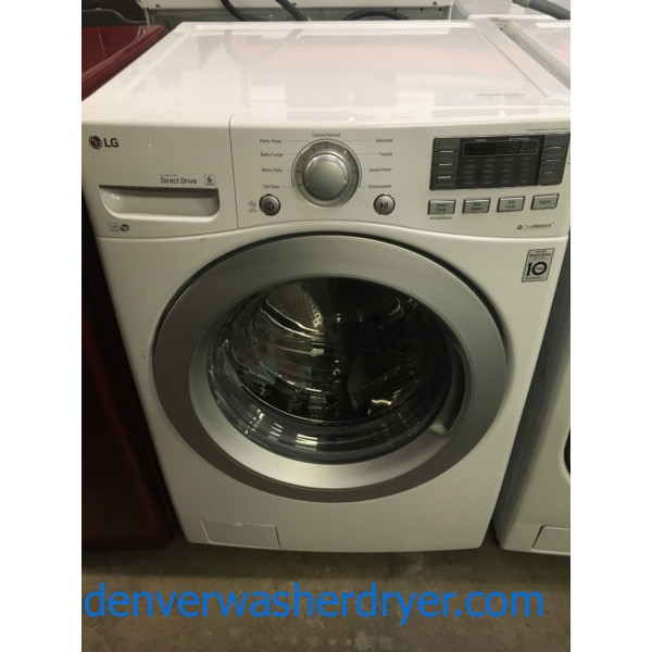 NEW! LG Washer, Direct Drive, White, HE, Fresh Care Feature, Energy-Star Rated, 27″ Wide, 1-Year Warranty!
