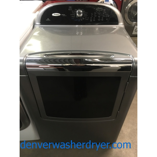 Whirlpool 220V Steam Dryer, Cabrio Platinum, 1-Year Warranty