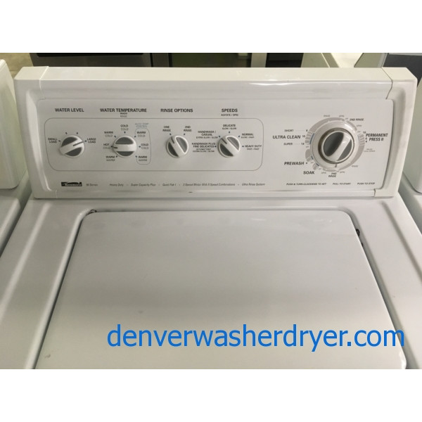 Great Kenmore 90 Series Washer, Heavy-Duty, Agitator, Extra-Rinse Option, Capacity 3.2 Cu.Ft., Quality Refurbished, 1-Year Warranty!