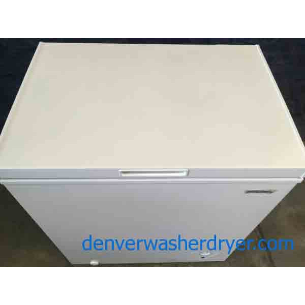 New White Insignia 5 Cubic Foot Chest Freezer Scratch-and-Dent Special
