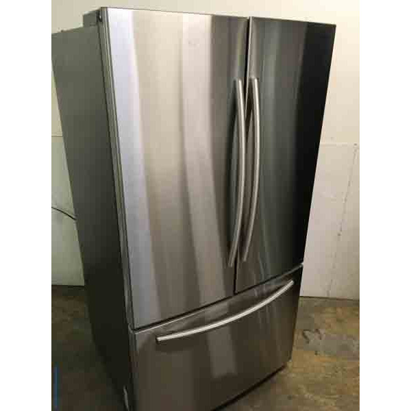New Shiny Stainless Samsung 26 Cu. Ft. French Door Refrigerator