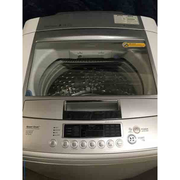 High-End LG Top-Load Washing Machine, HE, 4.5 Cu. Ft., Direct-Drive, White, 1-Year Warranty