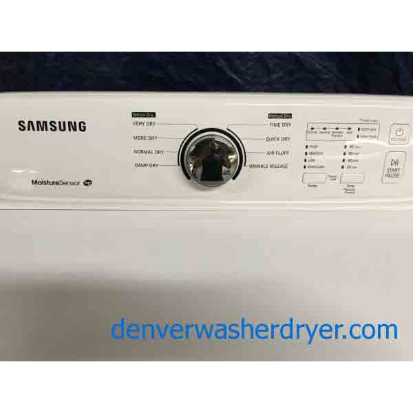 Used Electric Samsung Dryer, White, 7.3 Cu. Ft, 1-Year Warranty!