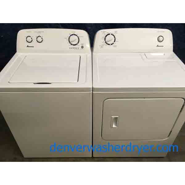 Amana(Maytag) Washer Dryer Set, Direct-Drive, Super Capacity, 220v & Used LG Touch Electric Range With Convection Oven!