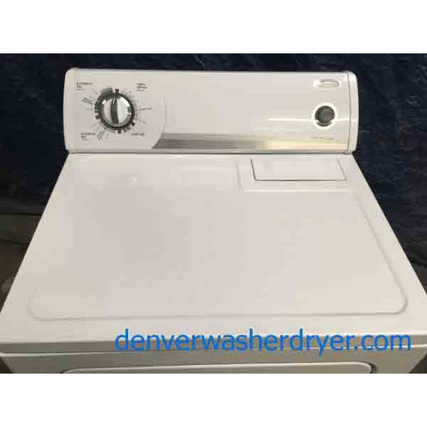 Single White Whirlpool Super Capacity Electric Dryer