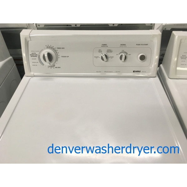 Kenmore 80 Series Dryer, Electric, 27″ Wide, Wrinkle Guard Option, Auto-Moisture Sensing, Quality Refurbished, 1-Year Warranty!