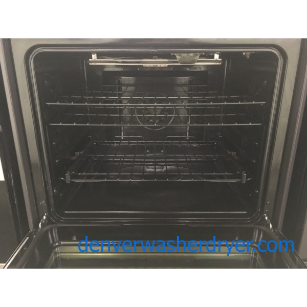 GE Stainless Range, Glass-Top, 5 Burners, Convection Oven, Self and Steam Clean, 5.3 Cu.Ft. Capacity, Quality Refurbished, 1-Year Warranty!
