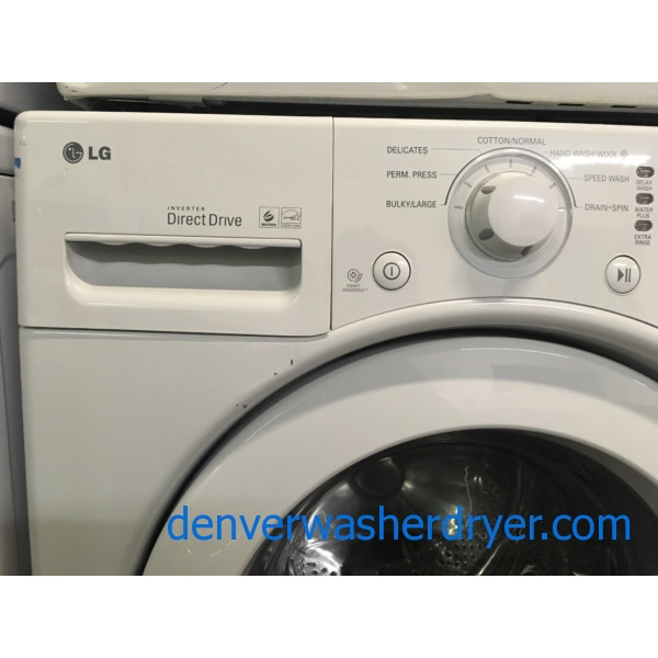 Stacked Lg Washer And Dryer Set He Tub Clean Cycle Sensor