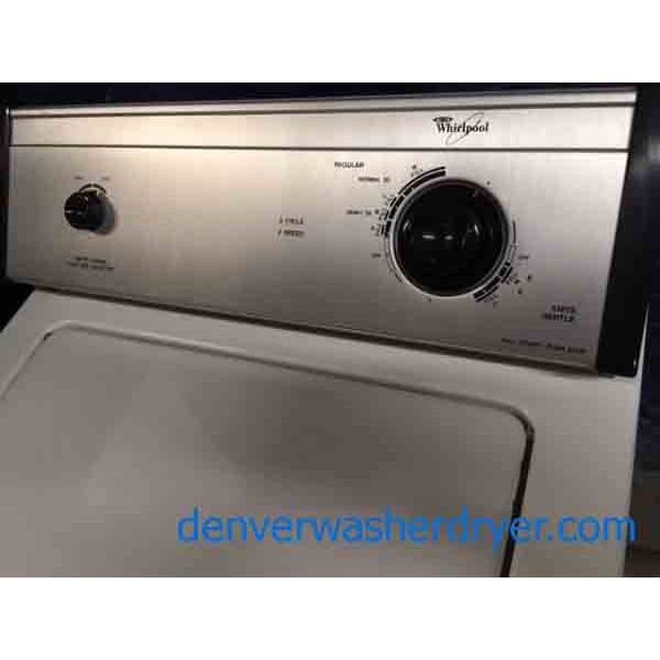 Heavy-Duty, Direct-Drive Whirlpool Washing Machine, Slim 24″ Wide, Quality Refurbished, 1-Year Warranty!