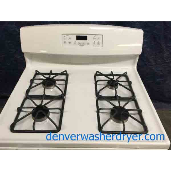 GE White gas stove with 2-Year Parts Warranty