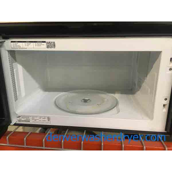 New-Stainless Samsung Microwave, Over-The-Range, 1-Year Warranty