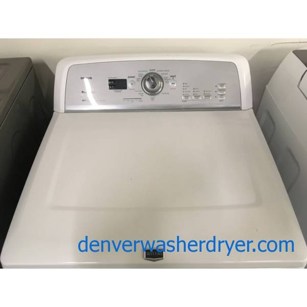 Maytag Bravos MCT Dryer, 27″ Wide, 220V, 7.4 Cu.Ft. Capacity, Sanitize Cycle, Wrinkle Prevent Option, Quality Refurbished, 1-Year Warranty!