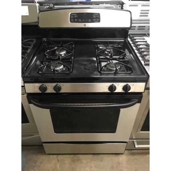 GE Stainless Steel Gas Stove and GE Dishwasher, Quality Refurbished, 1 Year-Warranty