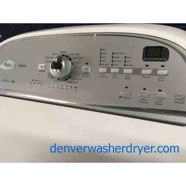 Slick Whirlpool Washer Dryer Set, Electric, Super Capacity, Energy Star, 1-Year Warranty!