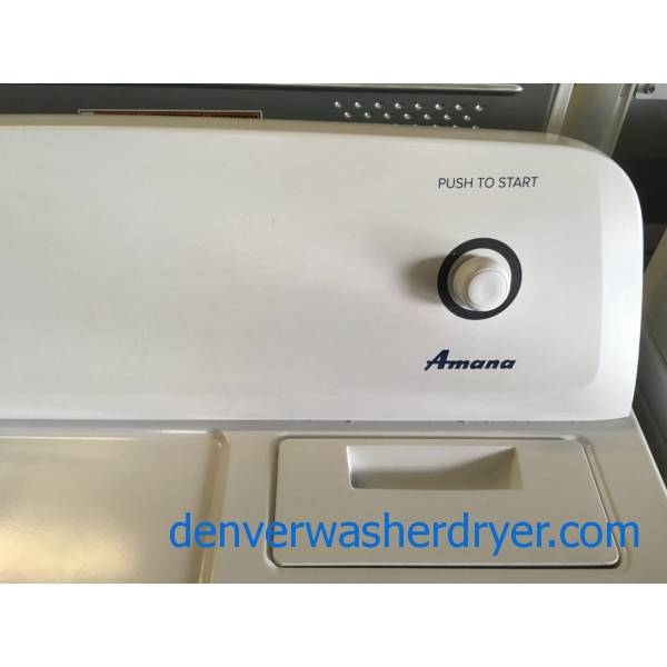 Lightly Used Amana Top-Load Washer and Dryer, HE, Agitator, Auto-Load Sensing, Auto-Dry, Wrinkle Prevent, Electric, Quality Refurbished, 1-Year Warranty!
