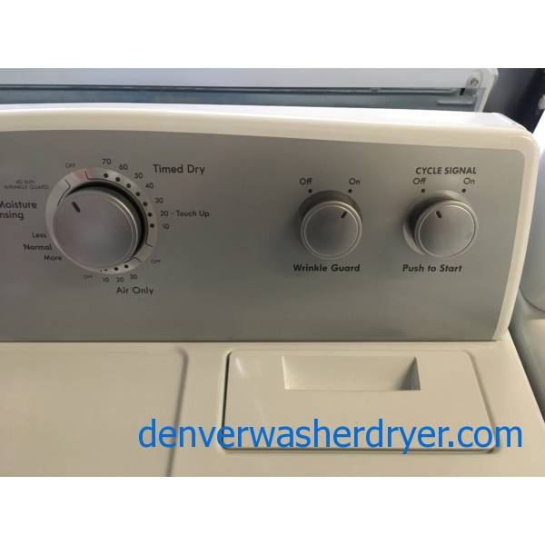 Lovely Kenmore 500 Series Set, HE, Electric, Wash-Plate Style, Auto-Load Sensing, Wrinkle Guard Option, Stain Boost, Quality Refurbished, 1-Year Warranty!