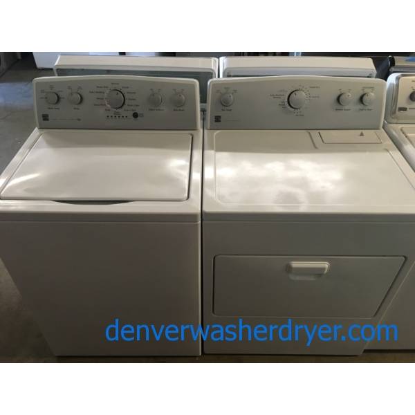 Lovely Kenmore 500 Series Set, HE, Electric, Wash-Plate Style, Auto-Load Sensing, Wrinkle Guard Option, Stain Boost, Quality Refurbished, 1-Year Warranty!