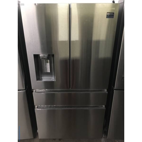 NEW!! SAMSUNG Sleek French-Door Refrigerator, Stainless, Counter Depth, 22.6 Cu.Ft., FlexZone, 1-Year Warranty!
