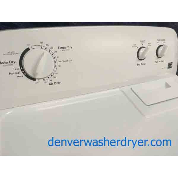 Kenmore Top-Load Washer, Matching Electric Dryer, HE, with Insignia SS-Fridge