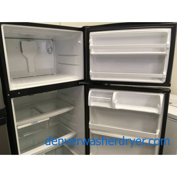 Lovely Whirlpool Stainless Refrigerator, Top-Mount, 18.0 Cu.Ft. Capacity, Clear Humidity Control Crispers, Quality Refurbished, 1-Year Warranty!