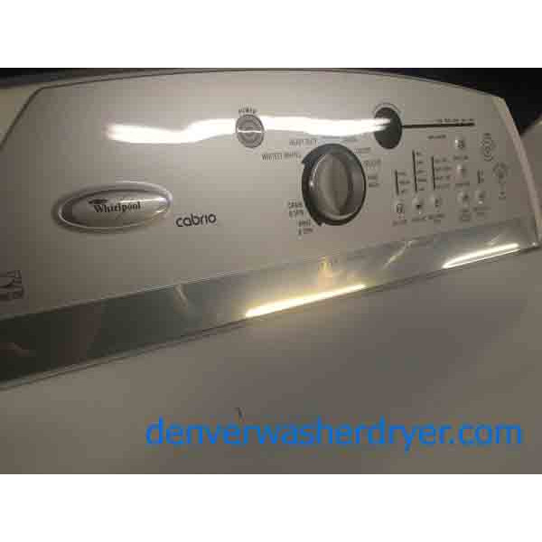 Whirlpool Direct Drive Cabrio Agitator Washer & Electric Dryer Set, 1-Year Warranty
