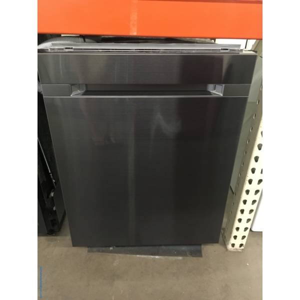 Black Stainless SAMSUNG Dishwasher, 24″ Wide, Built-In, 2 Racks, Rinse-Aid, ZoneBooster, Energy-Star Rated, Touch Controls, Whirlpool Top Mount Stainless Steel Refrigerator,  Quality Refurbished, 1-Year Warranty!