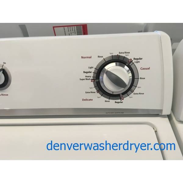Whirlpool Top-Load Washer and Dryer Set, Agitator, Quality Refurbished, 1-Year Warranty!