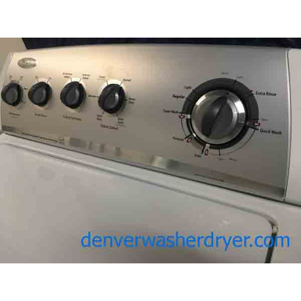Energy Star Direct-Drive Whirlpool Washing Machine With Matching Electric Dryer, 1-Year Warranty