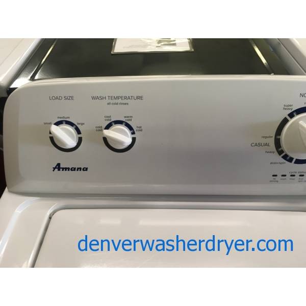 Amana Washer and Dryer Set, Agitator, Electric, 29″ Wide, Quality Refurbished, 1-Year Warranty!