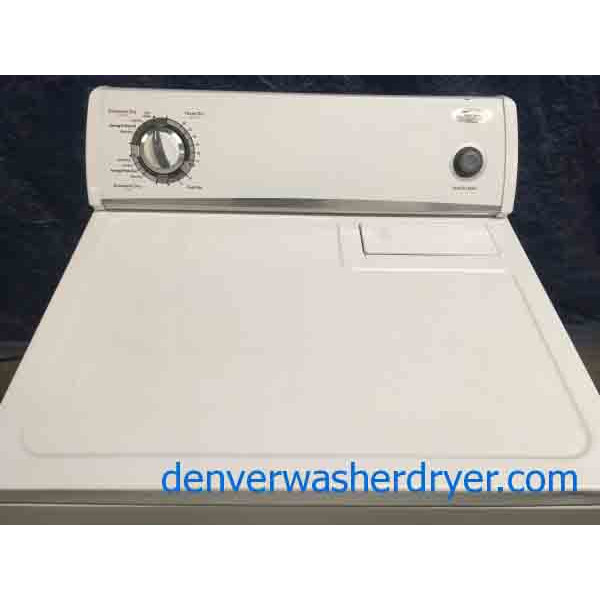 Wonderful Whirlpool "FlatBack" Dryer, Electric, Super Capacity