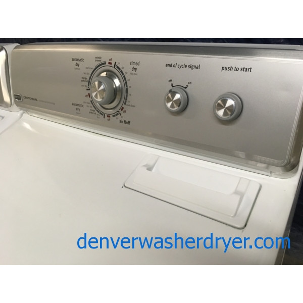 Energy Star Maytag Centennial w/HE Washer & Electric Dryer Set, 1-Year Warranty