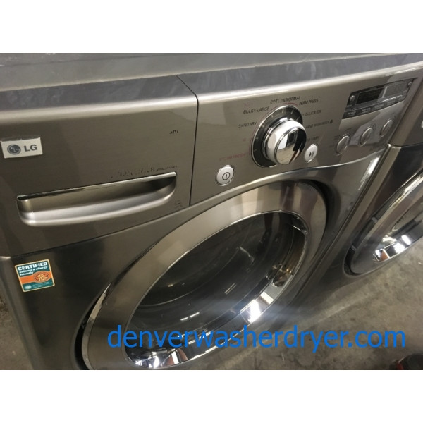 LG Front-Load Direct-Drive Washer & Electric Dryer Set,  1-Year Warranty!