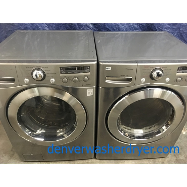 LG Front-Load Direct-Drive Washer & Electric Dryer Set,  1-Year Warranty!