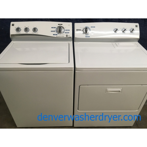 Kenmore w/Energy Star Washer & Dryer Set, 1-Year Warranty