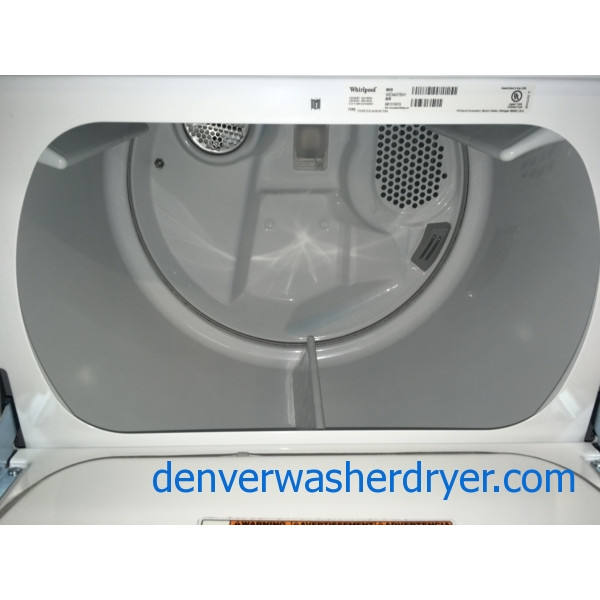 Slick Whirlpool HE Washer & HE Dryer w/Steam, 1-Year Warranty